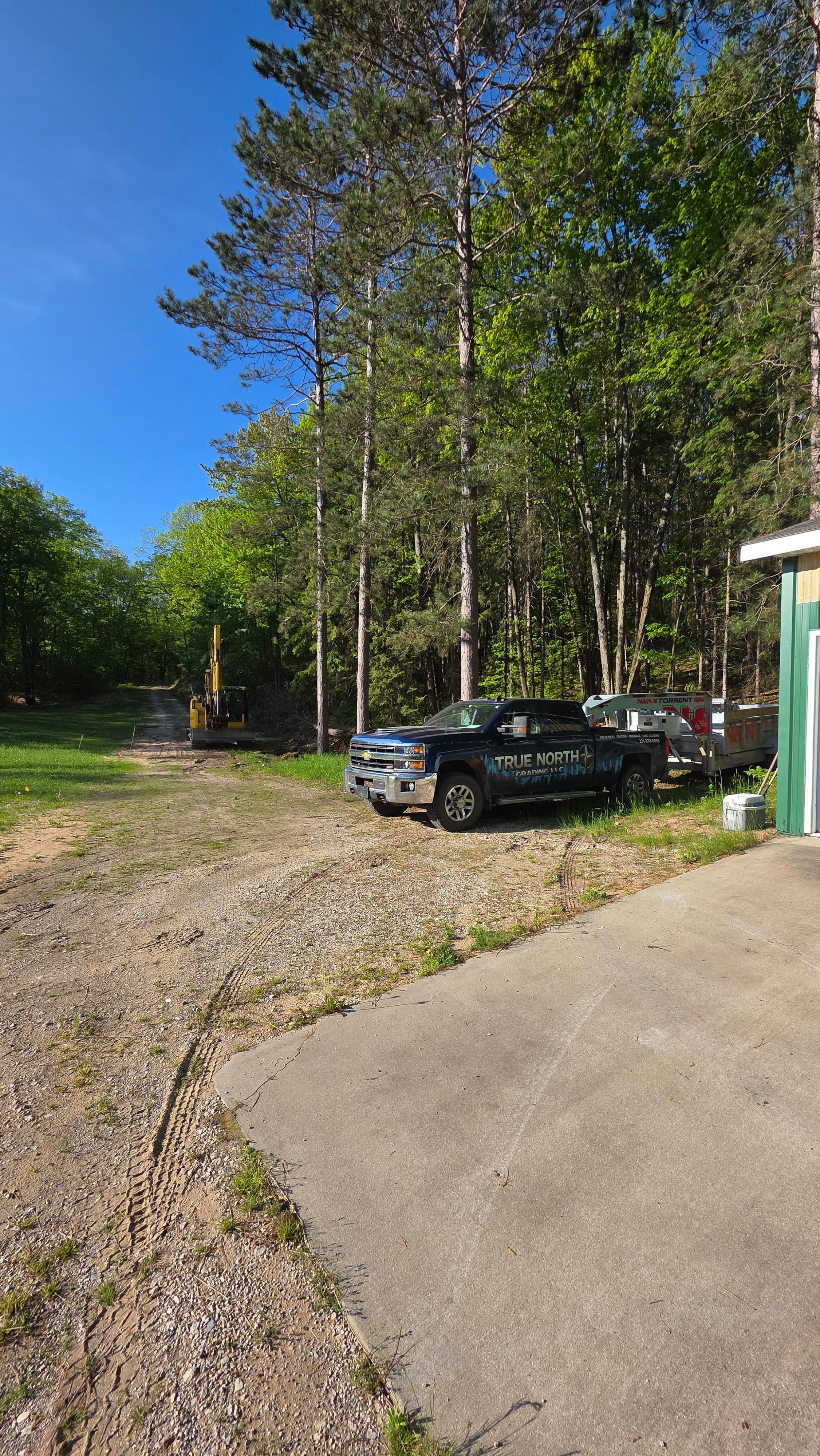 Project Land Clearing and Site Prep for a New Driveway and Parking Area image